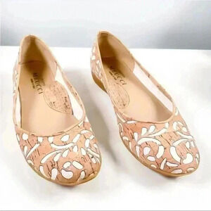 Sesto Meucci Tan Myda Wooden Cork Flat‎
